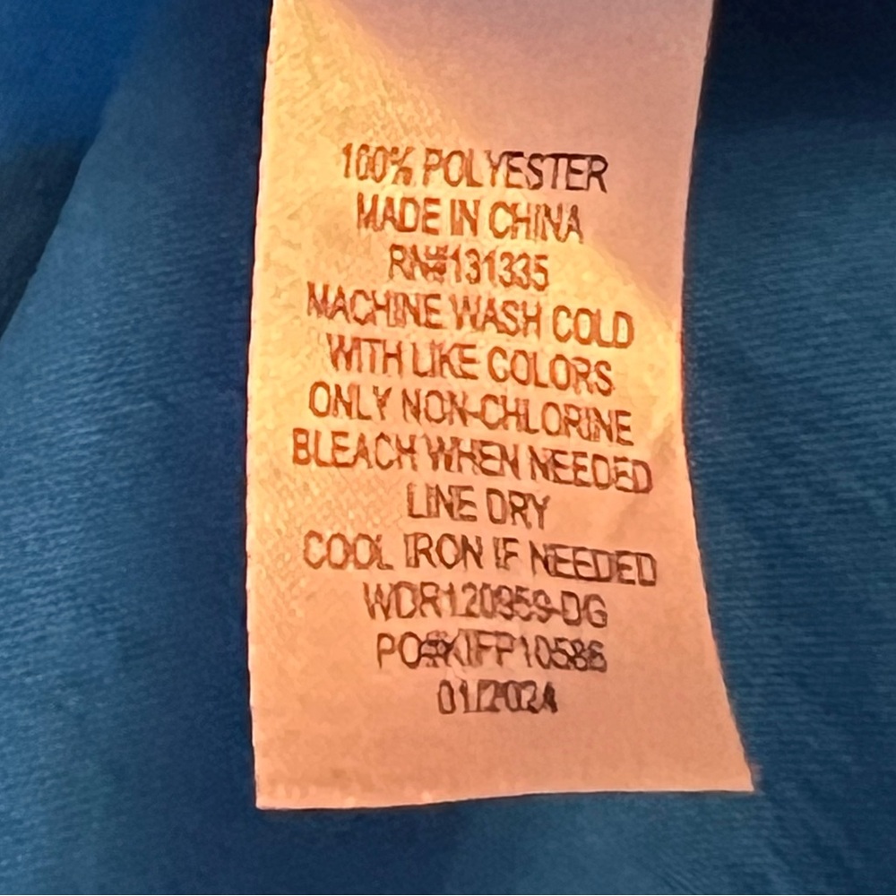 Lola Grace Blue Wrap Mini Dress Sleeveless Adjustable Spaghetti Strap Size L - Picture 7 of 7